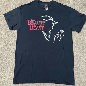 Disneys Beauty And The Beast Mens Black T Shirt Size Small Gilman Vintage